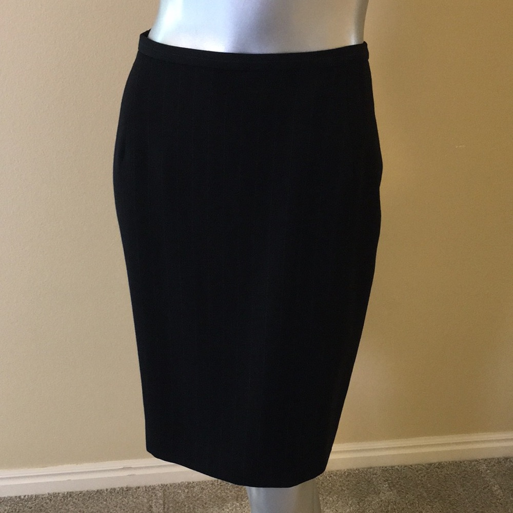 PHILIPPE ADEC | Wool Blend Opera Skirt Pinstripe - Picture 6 of 16
